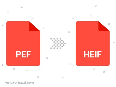 Convert PEF to HEIF