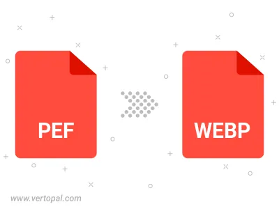 Convert PEF to WEBP