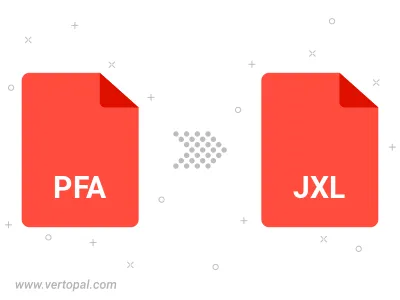 Convert PFA GRAPHICS to JXL