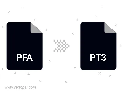Convert PFA to PT3