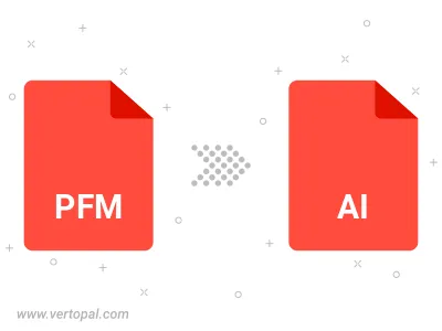 Convert PFM to AI