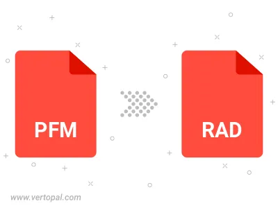 Convert PFM to RAD
