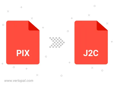 Convert PIX to J2C