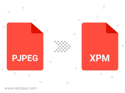 Convert PJPEG to XPM