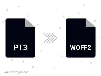 PT3 in WOFF2 konvertieren