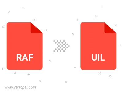 Convert RAF to UIL
