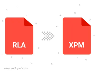 Convert RLA to XPM