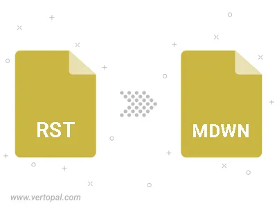 Convert RST to MDWN