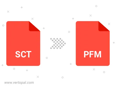 Convert SCT to PFM