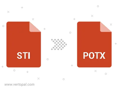 Convert STI to POTX