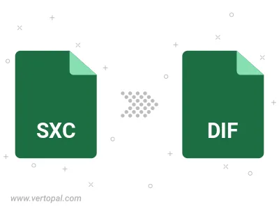 Convert SXC to DIF