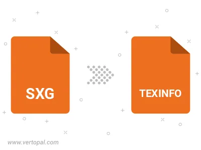 Convert SXG to TEXINFO