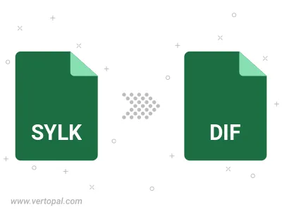 Convert SYLK to DIF Convert SYLK to DIF