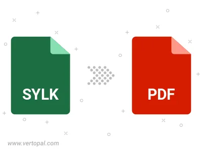 Convert SYLK to PDF