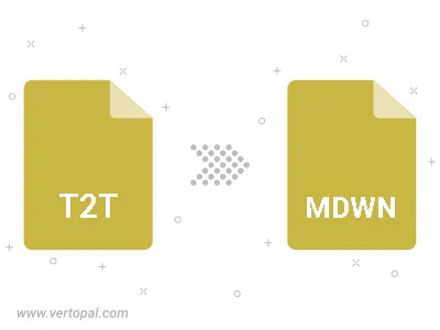 T2T in MDWN konvertieren