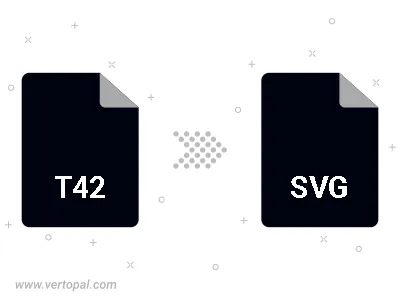 Convert T42 to SVG FONT