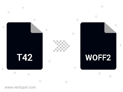 T42 in WOFF2 konvertieren T42 in WOFF2 konvertieren