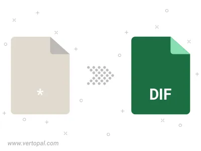 Konvertieren zu DIF Konvertieren zu DIF