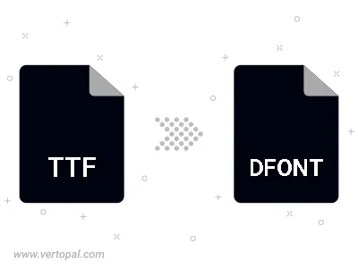 Convert TTF to DFONT