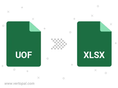 UOF SPREADSHEET in XLSX konvertieren