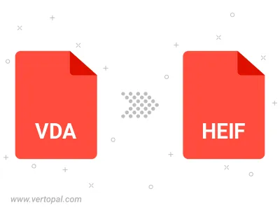Convert VDA to HEIF
