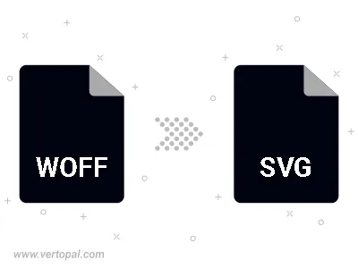 Convert WOFF to SVG FONT