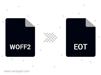 Convert WOFF2 to EOT
