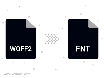 Convert WOFF2 to FNT