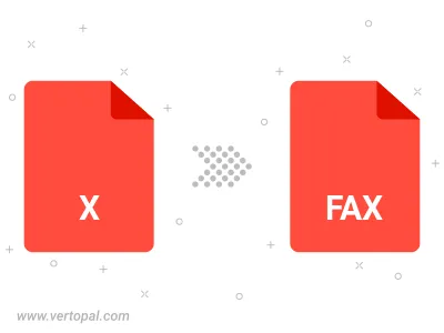 Convert X AVS to FAX