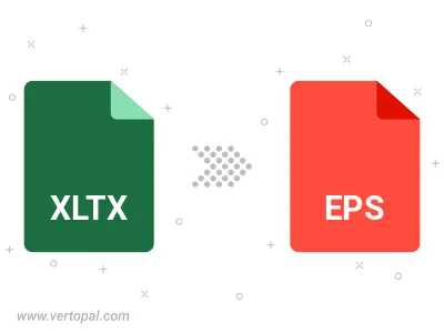 Convert XLTX to EPS