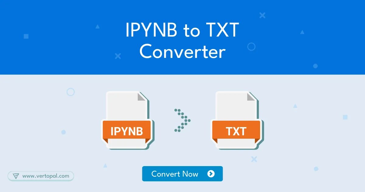 Online ipynb jupyter notebook to txt converter vertopal