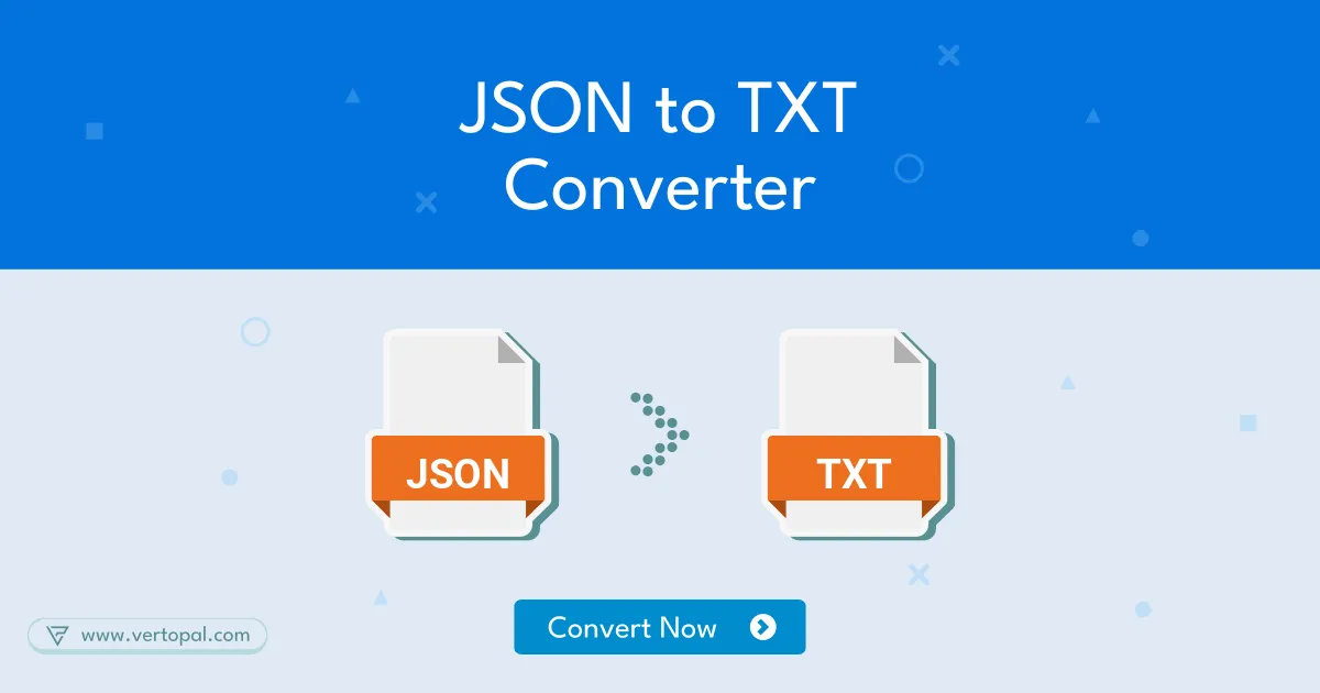 Online json to txt converter vertopal