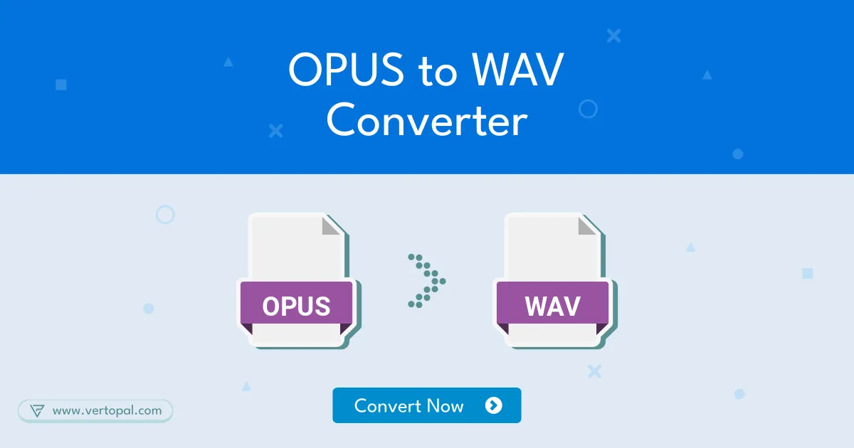 Online OPUS to WAV Converter Vertopal