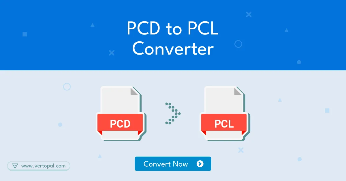 Online PCD to PCL Converter - Vertopal