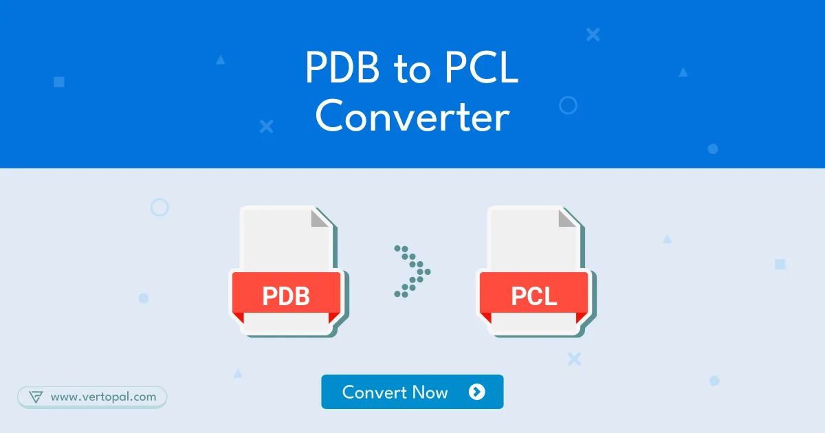 Pcl File Format Online PDB GRAPHICS to PCL Converter - Vertopal