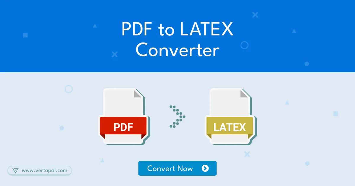 Online PDF to LATEX Converter Vertopal