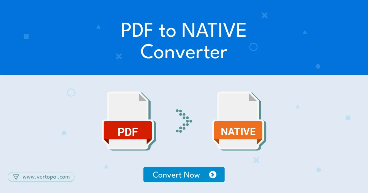 Online PDF to NATIVE Converter - Vertopal