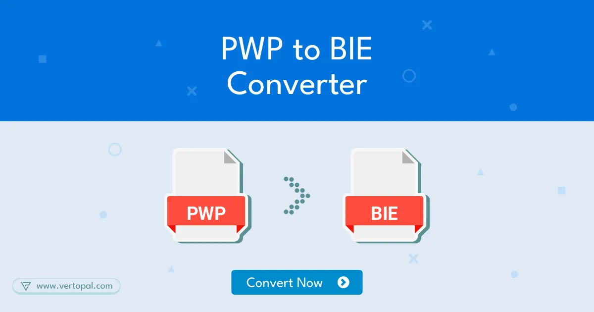 Online PWP to BIE Converter - Vertopal