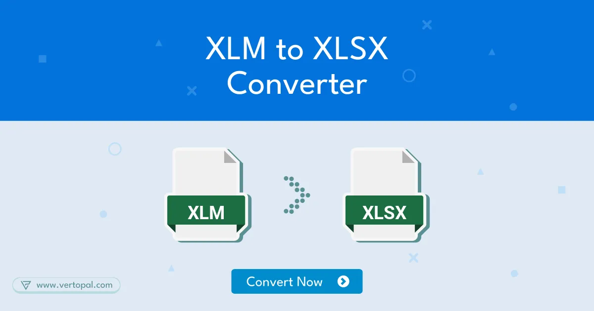 Online xlm to xlsx excel converter vertopal