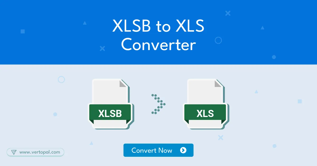 Online xlsb to xls excel converter vertopal