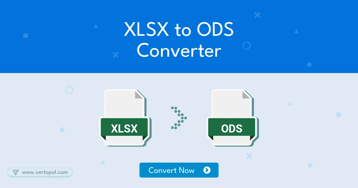 Online XLSX (Excel) to ODS Converter Vertopal